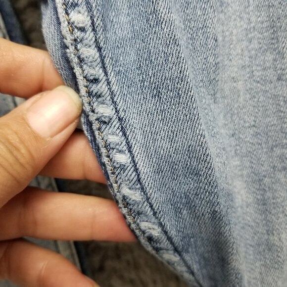 Silver Jeans Womens 31 Calley Skinny Mid Rise 25" Crop Shaping Frayed Hem *Read* - Picture 10 of 16